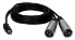 6ft 3.5mm Male to Dual-XLR Male Audio Y-Cable - XLRSM-Y06