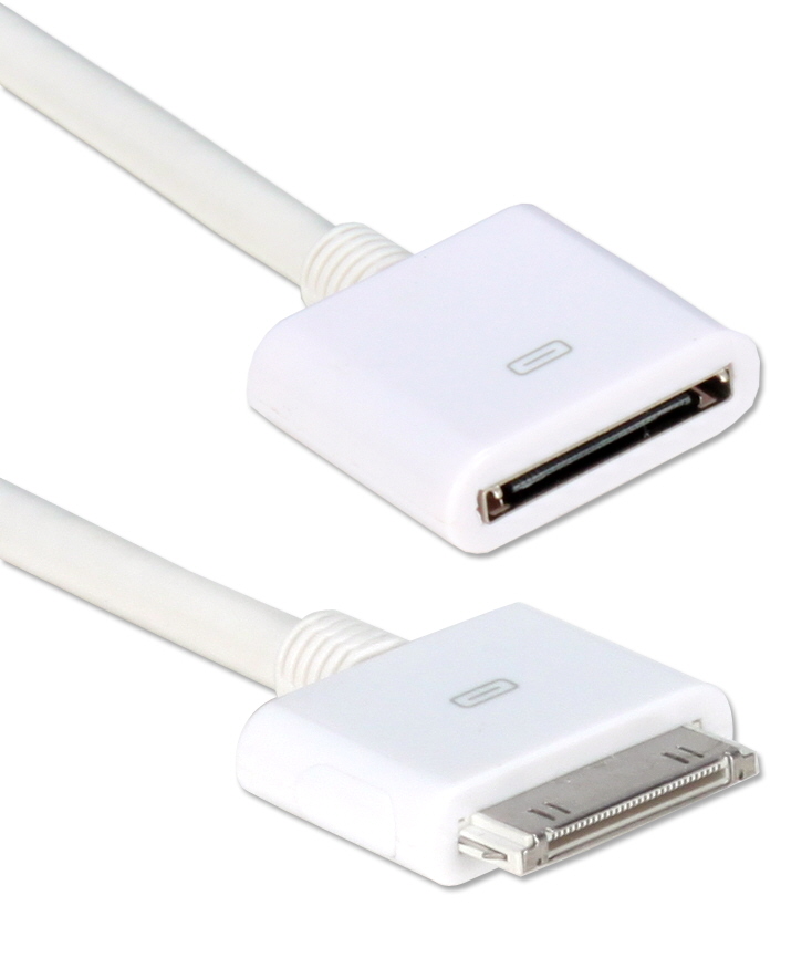 1080P 30 Pin Dock Male to HDMI Male Adapter Cable for iPhone Ipad Itouch White