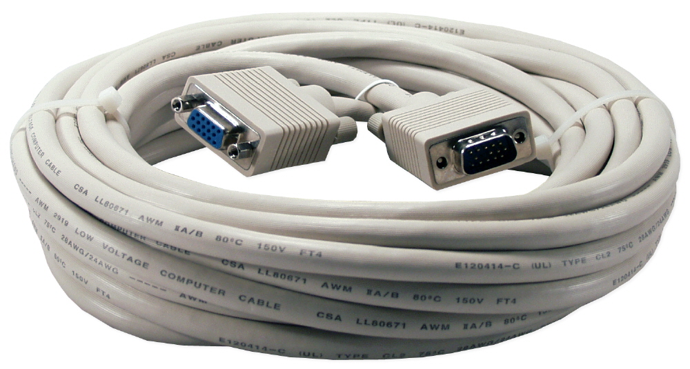 schaal Pluche pop Distributie CC320D-25 - 25ft Premium VGA HD15 Male to Female Tri-Shield Extension Cable