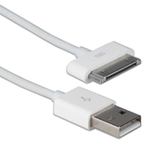 0.5-Meter USB Sync & 2.1Amp Charger Cable for iPod/iPhone & iPad/2/3 AC-05M 037229000368 Apple Dock to USB Sync & Charger Cable for iPod/iPhone/iPad, 30-pin/USB A, 0.5-Meter, White