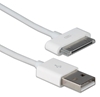 1-Meter USB Sync & 2.1Amp Charger Cable for iPod/iPhone & iPad/2/3 AC-1M 037229000337 Apple Dock to USB Sync & Charger Cable for iPod/iPhone/iPad, 30-Pin/USB A, 1-Meter, White