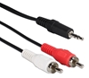 6ft 3.5mm to Dual-RCA Raspberry Pi Audio Cable AR399-06 037229003598 Cable, Connects audio device to Arduino/Raspberry Pi, Stereo 3.5mm Male to 2-RCA Male, 6ft Arduino 169987 AR39906 AR399-06 cables feet foot  2143 