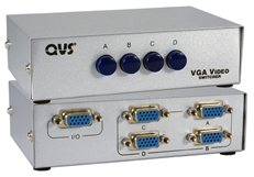 4Port HD15 VGA/SXGA Manual Switch CA298-4P 037229325812 Manual Dataswitcher - 4x1 ABCD SVGA/SXGA Video Switcher with Push Button, HD15F Ports CA298-4S WSS-GS02 865030 KV6466 CA2984P CA298-4P   2260 