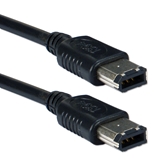 10ft IEEE1394 FireWire/i.Link 6Pin to 6Pin Black Cable CC1394-10 037229139426 Cable, IEEE1394 FireWire/i.Link, 6 to 6 Pins, 10ft 163162 PY7684 CC139410 CC1394-10 cables feet foot  2302 