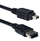 3ft IEEE1394 FireWire/i.Link 6Pin to 4Pin A/V Black Cable CC1394B-03 037229139617 Cable, IEEE1394 FireWire/i.Link for Audio/Video, Mobile/Portable, 6 to 4 Pins, 3ft 167650 PY7687 CC1394B03 CC1394B-03 cables feet foot  2313 