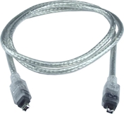 10ft IEEE1394 FireWire/i.Link 4Pin to 4Pin A/V Translucent Cable CC1394C-10T 037229139778 Cable, IEEE1394 FireWire/i.Link for Audio/Video, 4 to 4 Pins, 10ft, Translucent 169557 CC1394C10T CC1394C-10T cables feet foot  2340 
