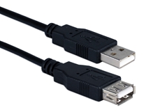 6ft USB 2.0 High-Speed Black Extension Cable CC2210C-06 037229228199 Cable, USB 2.0 Certified Universal Serial Bus Type A M/F Extension, 6ft CC2210C-06T  163790 CC2210C06 CC2210C-06 cables feet foot  2478 