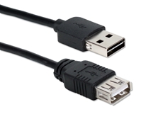 6ft Reversible USB Male to USB Female Black Extension Cable CC2210R-06 037229230826