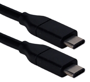 1-Meter USB-C to USB-C 3.2 10Gbps 100-Watts Sync & Power Active Cable CC2230A2-1M 037229230734 Black USB-C, USB C