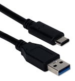 0.5-Meter USB-C to USB-A 3.1 10Gbps 60-Watts Sync & Power Cable CC2231A-0.5M 037229230727 Black USB-C
