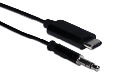 3ft USB-C Male to 3.5mm Male Audio Active Adapter Cable CC2237-03 037229229165 Black 604120, USB-C, USB C