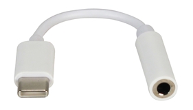 USB-C Male to 3.5mm Female Audio Active Slim Adapter CC2237MF 037229230925 White , USB-C, USB C