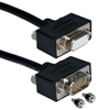 50ft High Performance UltraThin VGA/UXGA HDTV/HD15 Tri-Shield Fully-Wired Extension Cable with Panel-Mountable Connectors CC320M1-50 037229422191 Cable, Straight Thru, UltraThin VGA/UXGA HDTV/Projector/Monitor/RGB Video Extension, Premium Interchangeable Mounting, Mini HD15M/F Triple Shielded, Fully Wired, 50ft GB1203 CC320M150 CC320M1-050 cables feet foot  2602 