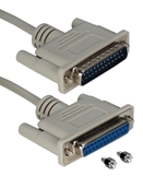 10ft DB25 Male to Female RS232 Serial Null Modem Cable with Interchangeable Mounting CC338-10 037229338102 Cable, Serial RS232 Null Modem, DB25M/F, 10ft CC338-10N  639104 CC33810 CC338-10 cables feet foot  2644  CC337MFS CC338-15 CC337MFS