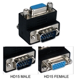 VGA HD15 Up-Angle Male to Female Video Adaptor CC388A-MFU 037229422566 VGA Video Adaptor, Right-Angle/UP, HD15M/F 333336 CC388AMFU CC388A-MFU adapters adaptors   2702 