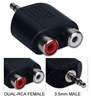 3.5mm Mini-Stereo Male to Dual RCA Female Speaker Adaptor CC399MFA 037229399103 Adaptor, Multimedia, Speaker - 3.5mm Male/(2) RCA Female 220939 TW8106 CC399MFA CC399MFA adapters adaptors   2777 