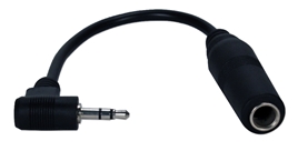 3.5mm Male Right-Angle to 1/4 Female Audio Stereo Adaptor CC399PS-MFA 037229402919