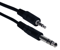 3ft 3.5mm Male Stereo to 1/4 Male TRS Audio Conversion Cable CC399TRS-03 037229399592