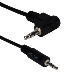 6ft 3.5mm Male to Right-Angle Male Audio Cable CC400MA-06 037229400946 Cable, Multimedia, Speaker - 3.5mm M/M, 6ft cables feet foot