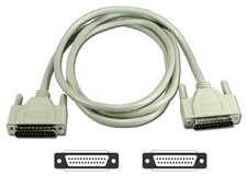10ft Premium Parallel IEEE1284 DB25 Male to Male Bi-directional Cable CC405D-10 037229405064 Cable, IEEE1284 Parallel EPP/ECP or SCSI Applications, Straight Thru, DB25M/M, 10ft (Adaptec Model 100) EQN200-0010 136465 CC405D10 CC405D-10 cables feet foot  2802 