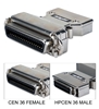 Cen36 Female to MiniCen36 Male IEEE1284 Parallel Adaptor CC409FM 037229330151 Adaptor, IEEE1284 or Standard Parallel Printer, Cen36F/HPCen36M 155218 CC409FM CC409FM adapters adaptors   2818 