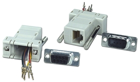 DB9 Male to RJ45 Female Serial/Terminal Modular Adaptor CC438 037229334388 Adaptor, Serial RS232 to RJ45 8Wires Modular, RJ45F/DB9M (Custom Pin-Out Application) 529347 CC438 CC438 adapters adaptors   2828 