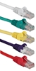 5-Pack 0.5ft 350MHz CAT5e/Ethernet Flexible Snagless Multi-Color Patch Cords Cable, 5-Pack CAT5e/RJ45/UTP Ethernet LAN/Network Hub/DSL/CableModem/Patch Cord, Flexible/Stranded with Snagless/Molded Boots, Rainbow Colors, 0.5ft