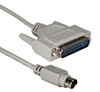 6ft DB25 Male to Mini8 Male Macintosh Serial Modem Cable CC506-06 037229506068 Cable, Apple/Mac to External Serial RS232 Modem, DB25M/Mini8M, 6ft CC508-06WB  167148 CC50606 CC506-06 cables feet foot  2838 
