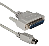 10ft DB25 Male to Mini8 Male Macintosh Serial Modem Cable CC506-10 037229506105 Cable, Apple/Mac to External Serial RS232 Modem, DB25M/Mini8M, 10ft CC50610 CC506-10  cables feet foot   2839