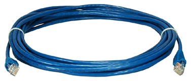 1ft 350MHz CAT5e/Ethernet Flexible Snagless Blue Patch Cord CC711-01BL5