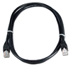 10ft CAT5 Flexible Snagless Black Patch Cord 