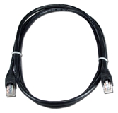 100ft CAT5 Flexible Snagless Black Patch Cord 