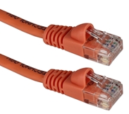 10ft 350MHz CAT5e Flexible Snagless Orange Patch Cord CC711-10OR Cable, CAT5 Ethernet RJ45 Category 5E 350MHz Flexible/Stranded, Network Hub/DSL/CableModem/LAN Patch Cord with Snagless/Molded Boots, Orange, 10ft  CC71110OR CC711-010OR  cables feet foot