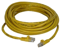 14ft CAT5 Flexible Snagless Yellow Patch Cord 