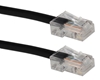 10ft CAT6 Gigabit Flexible Black Patch Cord LJC-CC715-10BK Cable, CAT5E Ethernet RJ45 Category 5E 350MHz Flexible/Stranded, Network Hub/DSL/CableModem/LAN Patch Cord, Assembled, Black, 10ft cables feet foot