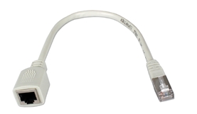 1ft 350MHz CAT5e Ethernet/Telco PortSaver Shielded Gray Patch Cord CC712MF-01 037229712469 Cable, PortSaver Series/Dongle, CAT5E RJ45 Category 5 Enhanced Stranded, LAN Patch Extension Cord, Gray, RJ45 M/F, 1ft 128132 RC3846 CC712MF01 CC712MF-01 cables feet foot  3088 