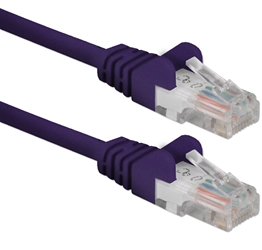 3ft CAT6 Gigabit Flexible Molded Purple Patch Cord CC715-03PR 037229714425 Cable, CAT6 Gigabit Ethernet RJ45 Category 6 Flexible/Stranded, Network Hub/DSL/CableModem/LAN Patch Cord with Snagless/Molded Boots, Purple, 3ft