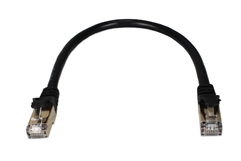 1ft CAT7 10Gbps S-STP Shielded Flexible Premium Patch Cord CC716-01 037229717006 Cable, CAT7/RJ45 S-STP 10Gigabit 600MHz, Category 7 Flexible/Stranded, Ethernet Network Hub/DSL/CableModem/LAN Patch Cord with Snagless/Molded Boots, Shielded, Black, 1ft 976423 PY7730 CC71601 CC716-001 cables feet foot  3187 