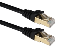 7ft CAT7 10Gbps S-STP Shielded Flexible Premium Patch Cord CC716-07 037229717020 Cable, CAT7/RJ45 S-STP 10Gigabit 600MHz, Category 7 Flexible/Stranded, Ethernet Network Hub/DSL/CableModem/LAN Patch Cord with Snagless/Molded Boots, Shielded, Black, 7ft 969931 PY7732 CC71607 CC716-007 cables feet foot  3189 