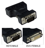 VGA HD15 Male to DVI Female Flat Panel Video Adaptor CF15D-MFA 037229489477 Adaptor, VGA/SVGA PC Interface to DVI Flat Panel Video Display, HD15M/DVI F 972547 TW8117 CF15DMFA CF15D-MFA adapters adaptors   3215 