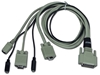 3ft PS/2 or PC/AT Keyboard/Video/Mouse/Audio DB25 KVM Combo Cable CWS-03 037229541380