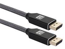 10ft DisplayPort 1.4 UltraHD 8K Nylon-Braided Premium Cable DP8-10P 037229002768 Cable, DisplayPort v1.4, HBR3, HDCP and DPCP compliant, 10ft DP810P DP8-10P  cables feet foot