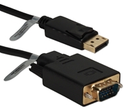 6ft DisplayPort to VGA Video Cable DPVGA-06 037229009453 Cable, DisplayPort v1.1 Compliant, Convert DisplayPort Audio/Video into VGA Video, DP Male to HD15 Male, 6ft 10DP-DPVGA-06 319343 YW3120 DPVGA06 DPVGA-06 cables feet foot  3288 