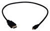 0.5-Meter Thin High Speed HDMI to Micro HDMI 4K HD Camera Cable HDAD-05M 037229004144 Cable FullHD HDMI v1.4a to Micro-HDMI 3D/Ethernet/ARC 720p/1080i/1080p/1440p 24/60/120/240Hz Certified, PC/HDTV/Blu-ray/Flat Panel/Projector/Camcorder/Camera Digital Audio/Video, A/D M/M, 05M, 30AWG HDMIAD-05M  529503 RC2224 HDAD05M HDAD-005M cables  3414 