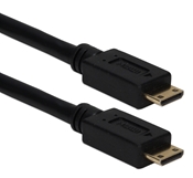1-Meter High Speed Mini HDMI to Mini HDMI 4K HD Camera Cable HDCC-1M 037229004199 Cable FullHD Mini-HDMI v1.4a 3D/Ethernet/ARC 720p/1080i/1080p/1440p 24/60/120/240Hz Certified, PC/HDTV/Blu-ray/Flat Panel/Projector/Camcorder/Camera Digital Audio/Video, C/C M/M, 1M, 30AWG HDMICC-1M  343491 HDCC1M HDCC-1M cables  3420 