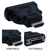 High Speed HDMI/HDTV 720p/1080p HDMI Male to DVI Female Adaptor HDVI-MF 037229489873 Adaptor, HDTV HDMI to DVI Digital Video, HDMI Male/DVI-D Female 88764-2000 191700 RC2206 HDVIMF HDVI-MF adapters adaptors   3449 