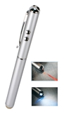 Premium 3-in-1 Laser Pointer & LED Flashlight with Stylus for Tablets & Smartphones IS4-SV 037229000887 Q-Stick with Laser Pointer and LED FlashLight for Tablets, Capacitive Touch Stylus for iPhone/iPod/iPad and HTC/BlackBerry Storm cell/smart phones, Silver 267260 NZ0710 IS4SV IS4-SV   2084 
