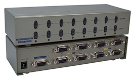 400MHz 8Port VGA Video Splitter/Distribution Amplifier with Port On/Off Switch MSV608P4PC 037229006551 Video Signal Splitter/Multiplier/DA/Distribution Amplifier with Port On/Off Switch & Built-in Booster, Up to 8 Video/Audio, 400MHz, Supports VGA/SVGA/XGA/Multisync/DDC and up to 2760x1600 Resolution, HD15/3.5mm Connectors MSV608P4PC MSV608P4PC      3643