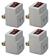 4-Pack Single-Port Power Adaptor with Lighted On/Off Switch - PA-1P-4PK