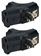 2-Pack 3-Outlets Space-Saver Grounded Power Outlet Splitter - PA-3P-2PK